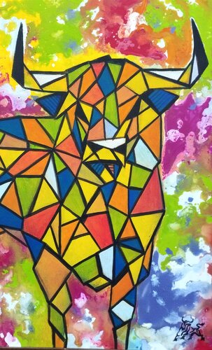 Arlequín - N 4 by Toro Tribal, Painting for Sale on Singulart