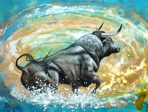 HÉRCULES van Toro Tribal, Schilderij te koop op Singulart