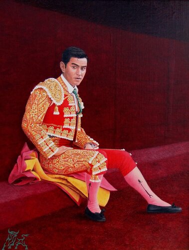 JORGE IBÁÑEZ van Toro Tribal, Schilderij te koop op Singulart