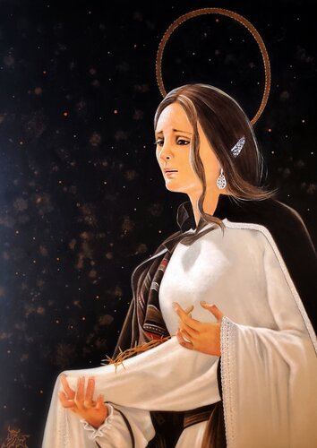 STA. MARÍA MAGDALENA van Toro Tribal, Schilderij te koop op Singulart