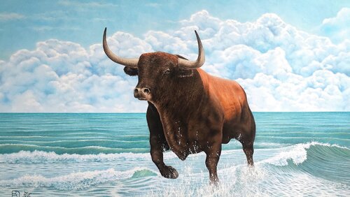 JURAMENTO DEL MEDITERRÁNEO van Toro Tribal, Schilderij te koop op Singulart