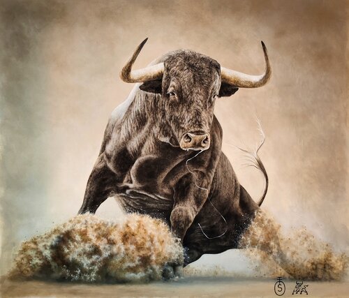 CLARINERO van Toro Tribal, Schilderij te koop op Singulart