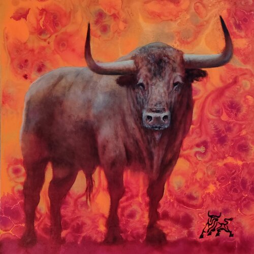 MT-02 van Toro Tribal, Schilderij te koop op Singulart