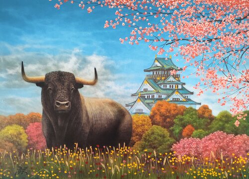 TORO DE OSAKA by Toro Tribal, Painting for Sale on Singulart