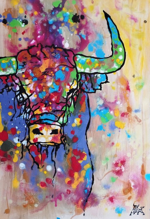 Saltimbanqui Toro Tribal