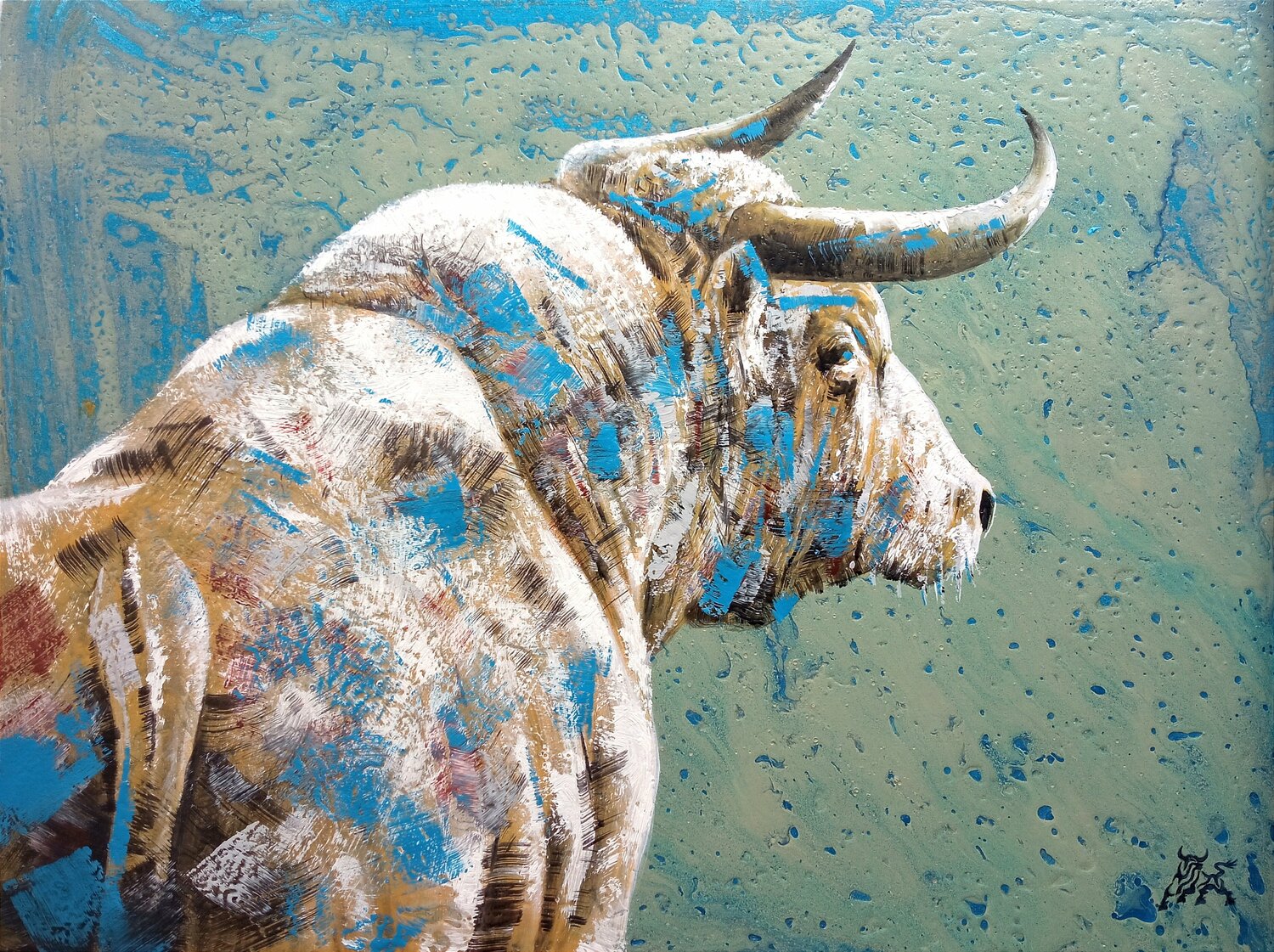 Toro y agua Toro Tribal