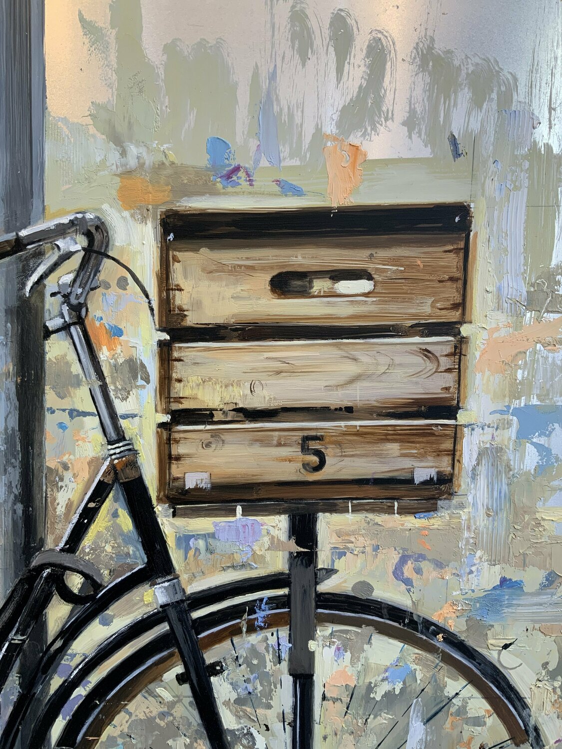 BICICLETA VINTAGE de Hector Fernandez (2019): Pintura Óleo en