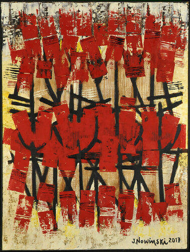 Abstracto con Transparencias van Jaime Nowinski, Schilderij te koop op Singulart