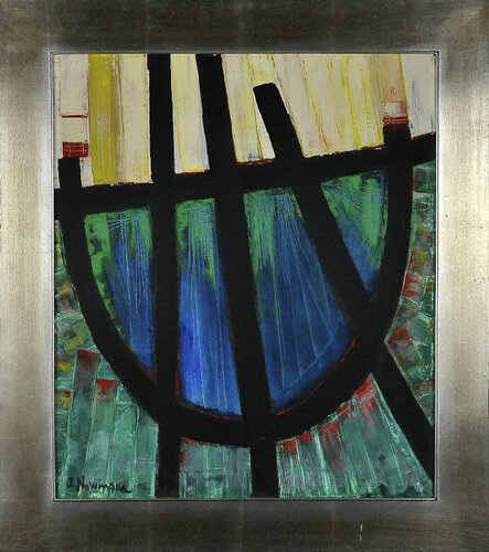 Concierto de Estructura Marina en Azul van Jaime Nowinski, Schilderij te koop op Singulart