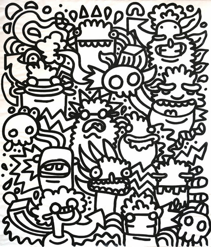 Time to freak out di Fatin Rahmouni, Pittura in vendita su Singulart