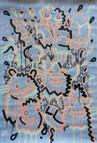 Inverted Explosion di Fatin Rahmouni, Pittura in vendita su Singulart