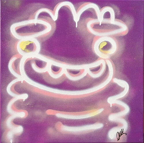 Swallowed Lightbulb by Fatin Rahmouni, Painting for Sale on Singulart