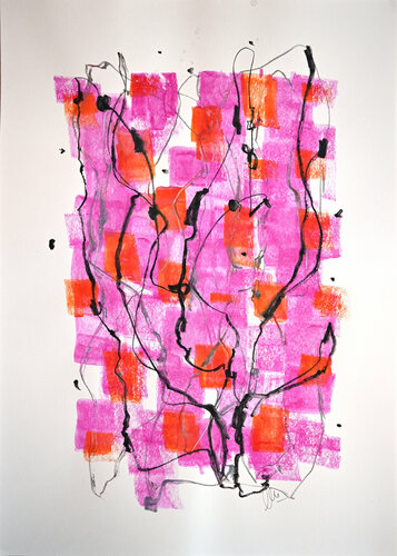 Lollipop Wall by Fatin Rahmouni, Work on Paper for Sale on Singulart