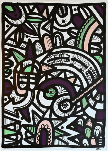 Lonely Acceptance van Fatin Rahmouni, Schilderij te koop op Singulart