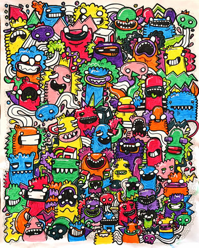 Blueberry Dreamy van Fatin Rahmouni, Schilderij te koop op Singulart