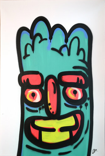 Greendale Cosmic Crunch van Fatin Rahmouni, Schilderij te koop op Singulart