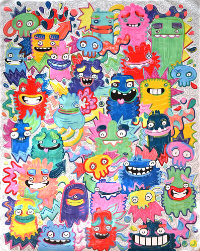 Magnetic Smile van Fatin Rahmouni, Schilderij te koop op Singulart