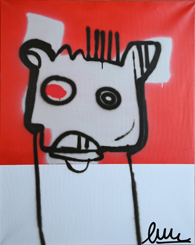 Red Panteloni van Fatin Rahmouni, Schilderij te koop op Singulart