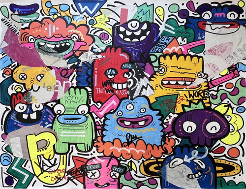 Scratch'n by Fatin Rahmouni, Painting for Sale on Singulart