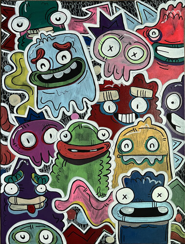 Sticker Trickster par Fatin Rahmouni, Peinture en vente sur Singulart