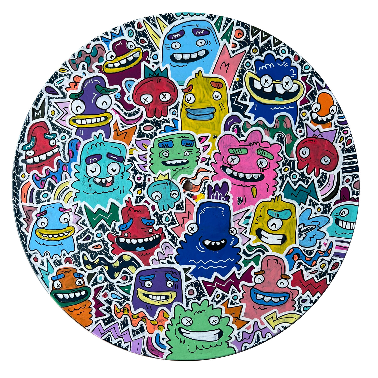 Bamboozled by Fatin Rahmouni (2024) Painting Acrylic, Spray Paint on