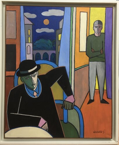 Visita en la noche by Lorenzo González Sánchez, 회화 for Sale on Singulart