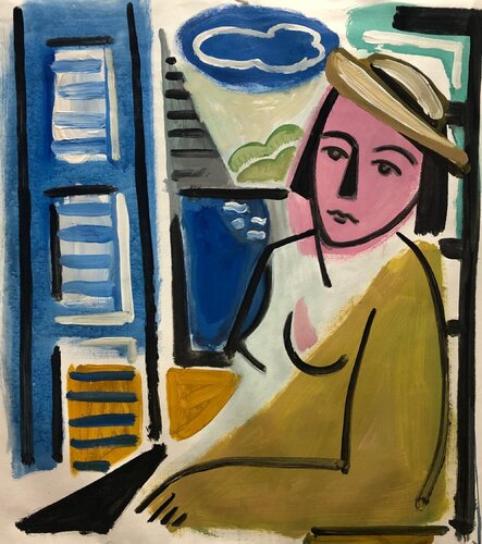 Mujer en la ventana de Lorenzo González Sánchez, Pintura a la venta en Singulart