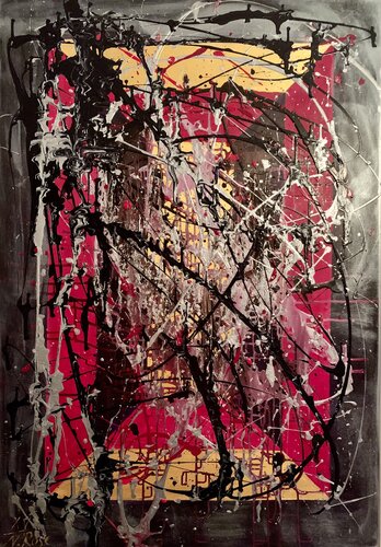 Gold The Mysterious Medal van Natalia Rose, Schilderij te koop op Singulart