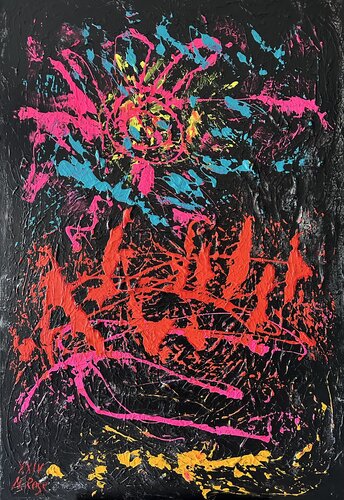 Cool Splash on the Wall von Natalia Rose, Malerei kaufen auf Singulart