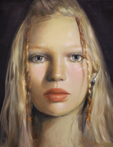 Teenager with Plaits van Sarah McGinity, Schilderij te koop op Singulart
