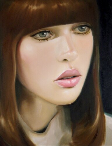 Brunette van Sarah McGinity, Schilderij te koop op Singulart