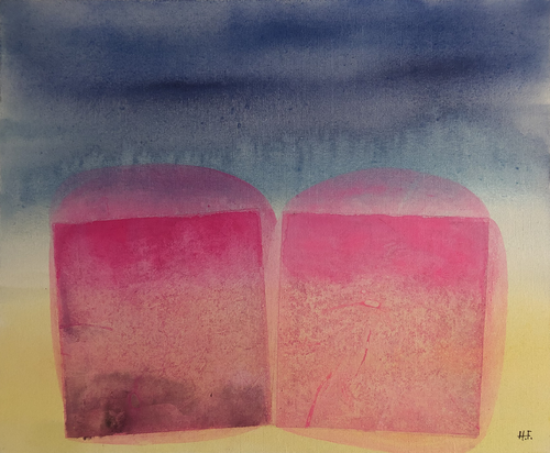 霊運（六）　/　spiritual cloud 6 di Hisato Fukumoto, Pittura in vendita su Singulart