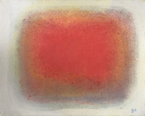 赤い朝陽  /  red morning sun van Hisato Fukumoto, Schilderij te koop op Singulart