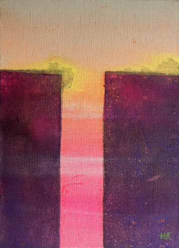 日想（九）/　imagine sunset 9 par Hisato Fukumoto, Peinture en vente sur Singulart