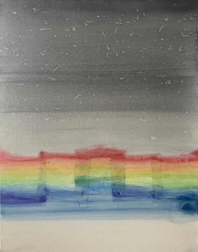 虹の橋（六）　/　rainbow bridge 6 von Hisato Fukumoto, Malerei kaufen auf Singulart