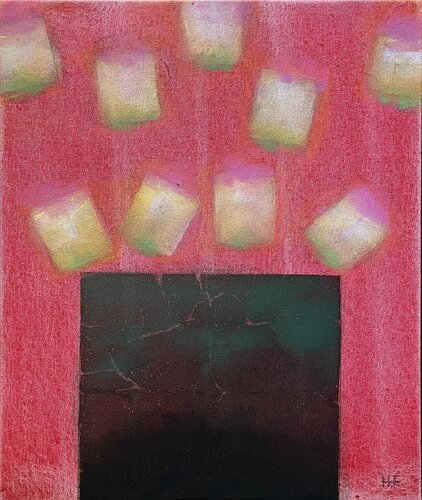 巌の花（三）/  rock flower 3 by Hisato Fukumoto, Painting for Sale on Singulart