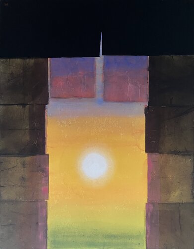 日想（十四）/　imagine sunset 14 di Hisato Fukumoto, Pittura in vendita su Singulart