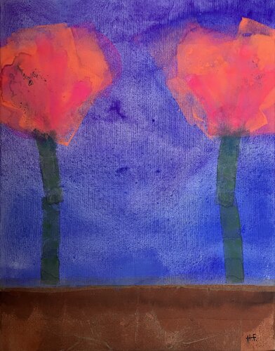 花の舞（八） /  flower dance 8 par Hisato Fukumoto, Peinture en vente sur Singulart