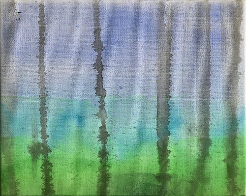 慈雨（二）　/　gentle rain 2 par Hisato Fukumoto, Peinture en vente sur Singulart