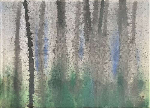 慈雨（四）　/　gentle rain 4 by Hisato Fukumoto, Painting for Sale on Singulart