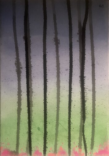 慈雨（五）　/　gentle rain 5 par Hisato Fukumoto, Peinture en vente sur Singulart