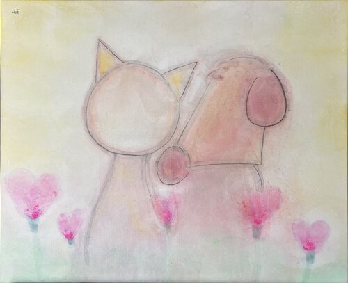 愛護（二）/　protection 2 von Hisato Fukumoto, Malerei kaufen auf Singulart