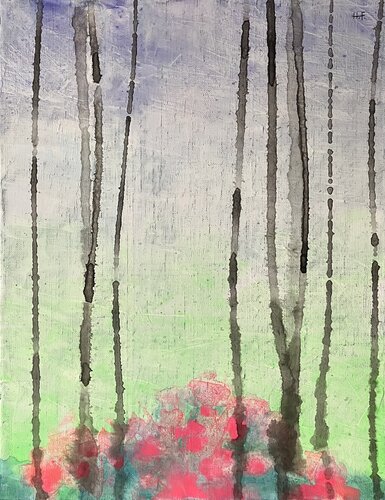 慈雨（九）　/　gentle rain 9 par Hisato Fukumoto, Peinture en vente sur Singulart