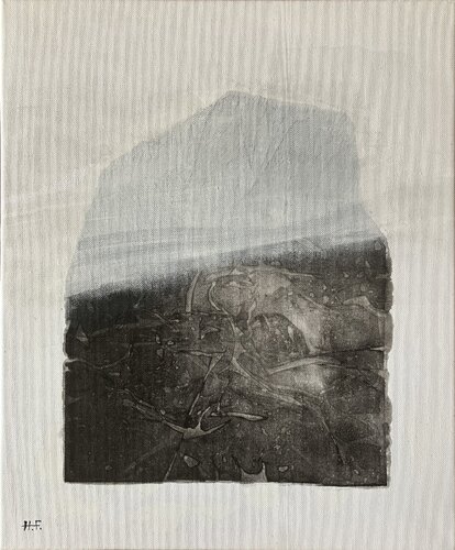 白雲幽石（七）/　White clouds and quiet stone　7 von Hisato Fukumoto, Malerei kaufen auf Singulart