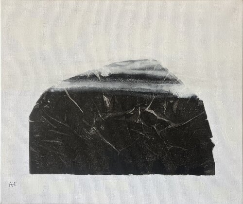 白雲幽石（八）/　White clouds and quiet stone　8 di Hisato Fukumoto, Pittura in vendita su Singulart