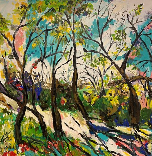 Blue di Michal Avrech, Pittura in vendita su Singulart