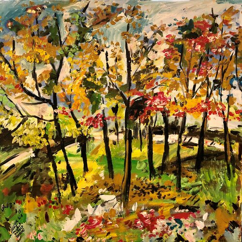 autumn van Michal Avrech, Schilderij te koop op Singulart