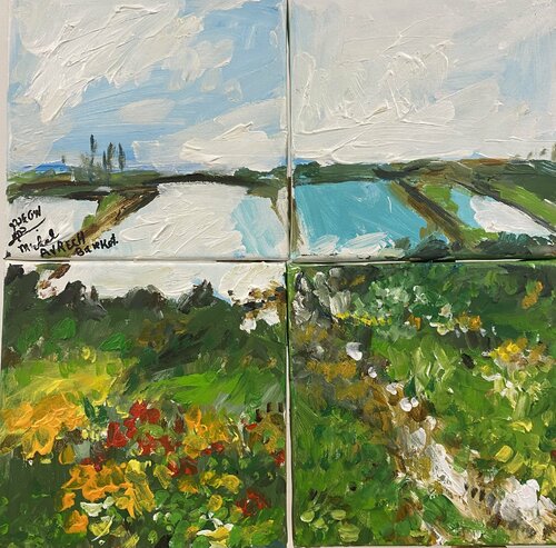 The Salty Lake by Michal Avrech, Painting for Sale on Singulart