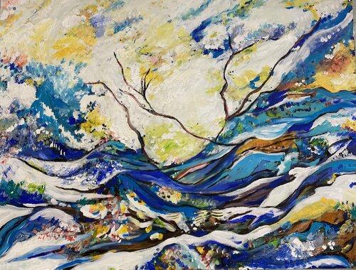 From the Depths I Have Called You, O Lord di Michal Avrech, Pittura in vendita su Singulart
