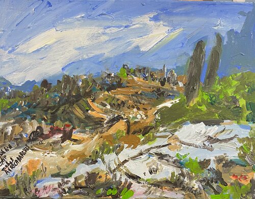 Jerusalem mountains van Michal Avrech, Schilderij te koop op Singulart